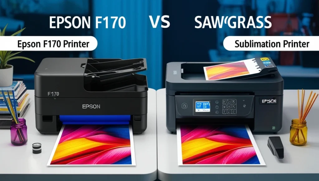 Epson F170 sublimation printer reviews, Epson SureColor F170 reviews, Epson F170 reviews, dye sub printer reviews, dye sublimation printer reviews, sublimation printer reviews, Epson F170 vs. Sawgrass printers, dye-sublimation printing technology, compact design, print quality, maintenance tips, small business printing, custom mugs, T-shirt designs, Epson EcoTank system, print head cleaning, Epson-approved ink, printer connectivity issues, budget-friendly sublimation printers, beginner sublimation printer, polyester materials, sublimation-friendly surfaces.